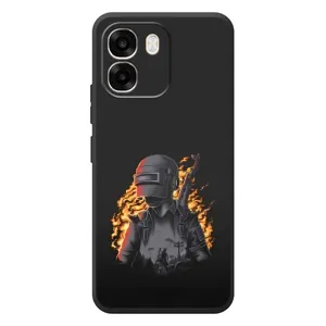Чохол з картинкою "Герой Pubg" на OPPO A6 (В полум'ї)