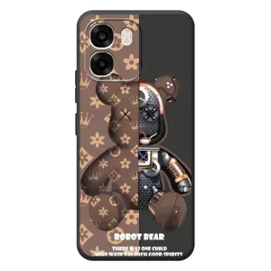 Силиконовый чехол для OPPO A6 (Медмедь Луи Виттон)