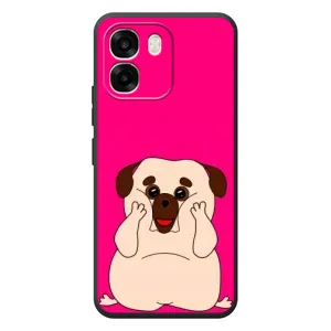 Чехол (ТПУ) Милые собачки для OPPO A6 (Веселый Мопсик)