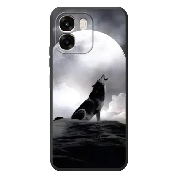 Чехол с рисунком «Волк и луна» для OPPO A6 Чехол с рисунком «Волк и луна» для OPPO A6