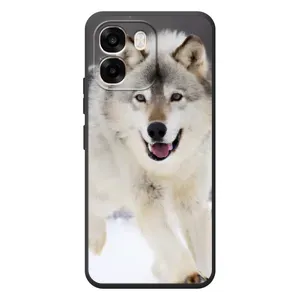 Чехол с Волком на OPPO A6 (Волк на снегу)