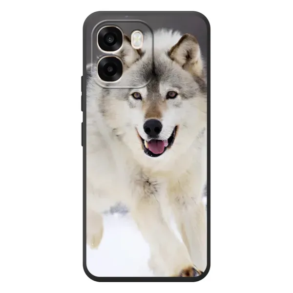 Чехол с рисунком «Волк на снегу» для OPPO A6 Чехол с рисунком «Волк на снегу» для OPPO A6