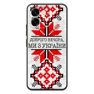 Силиконовый Чехол на OPPO A6 (Вышиванка Доброго вечера)