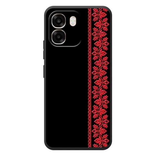 Чехол с рисунком «Вышиванка на черном» для OPPO A6 Чехол с рисунком «Вышиванка на черном» для OPPO A6