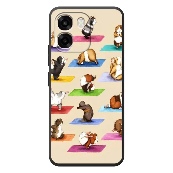 Чохол з малюнком «Йога свинок» для OPPO A6