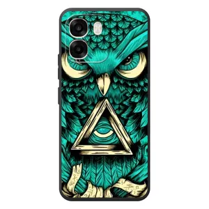 Чехлы с принтом СОВЫ для OPPO A6 (Зеленая сова)