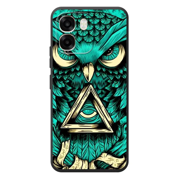 Чехол с рисунком «Зеленая сова» для OPPO A6 Чехол с рисунком «Зеленая сова» для OPPO A6