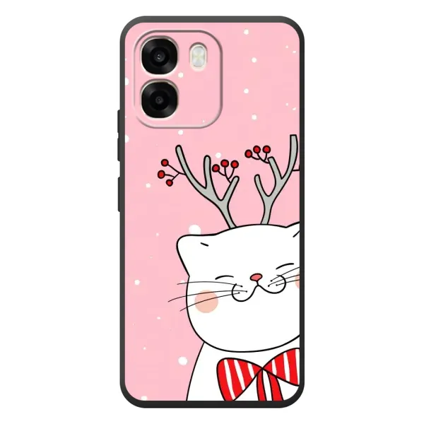 Чехол с рисунком «Зимний кот» для OPPO A6
