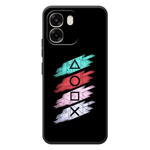 Чехол с рисунком «Значки Sony» для OPPO A6