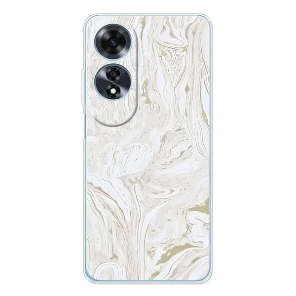 Чехол с рисунком «белый мрамор» для OPPO A60 5G Чехол с рисунком «белый мрамор» для OPPO A60 5G