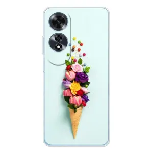 Чехлы с тематикой "ЦВЕТЫ" на OPPO A60 5G (Цветок-мороженное)