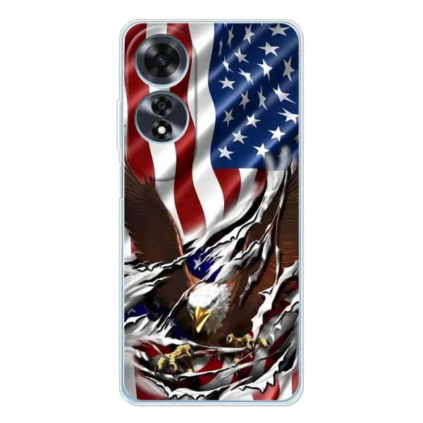 Чехол с рисунком «Флаг USA» для OPPO A60 5G