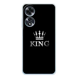 Чехол (Корона на чёрном фоне) для Оппо A60 5G (KING)