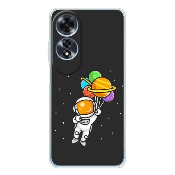 Чехол с рисунком «Космонавт с шариками» для OPPO A60 5G Чехол с рисунком «Космонавт с шариками» для OPPO A60 5G