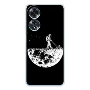 Силиконовый Чехол с принтом "Космонавты" на OPPO A60 5G (Космонавт)