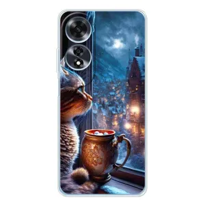 Чехлы на Новый Год OPPO A60 5G (Кот новогодний)