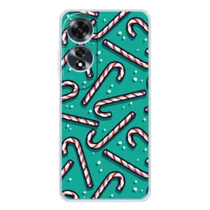 Силиконовый бампер на рождество для OPPO A60 5G (Леденцы)