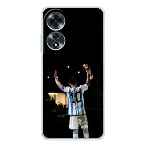Чехлы Лео Месси Аргентина для OPPO A60 5G (Лео Чемпион)