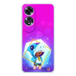 Чехол Бравл Старс для OPPO A60 5G (Леон в костюме Акулы)