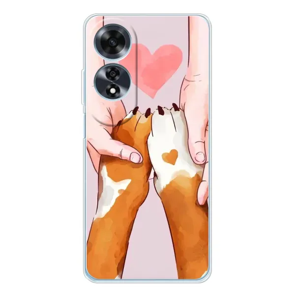 Чехол с рисунком «Любовь к собакам» для OPPO A60 5G Чехол с рисунком «Любовь к собакам» для OPPO A60 5G