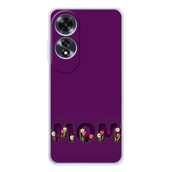 Чехол с рисунком «Мама с цветами» для OPPO A60 5G Чехол с рисунком «Мама с цветами» для OPPO A60 5G