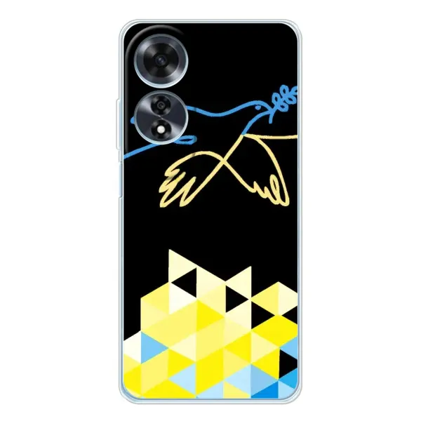 Чехол с рисунком «Мир для Украины» для OPPO A60 5G Чехол с рисунком «Мир для Украины» для OPPO A60 5G