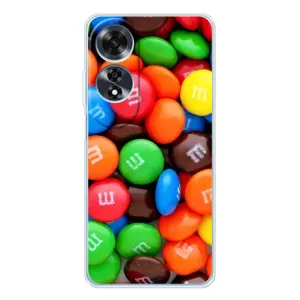 Чехол с изображением вкусной еды для OPPO A60 5G (Разноцветные M&M'S)