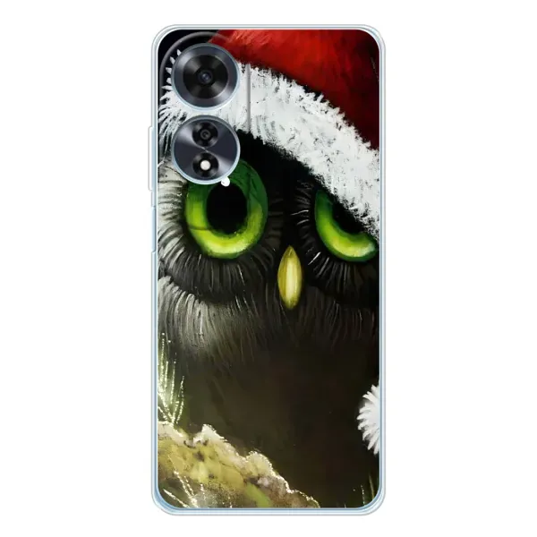 Чехол с рисунком «Новогодняя Сова» для OPPO A60 5G Чехол с рисунком «Новогодняя Сова» для OPPO A60 5G