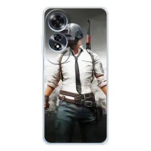 Силиконовый чехол с картинкой "Герой Pubg" на OPPO A60 5G (Пабг)