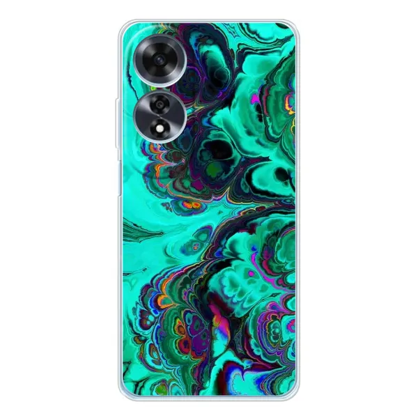 Чехол с рисунком «Салатный мрамор» для OPPO A60 5G Чехол с рисунком «Салатный мрамор» для OPPO A60 5G