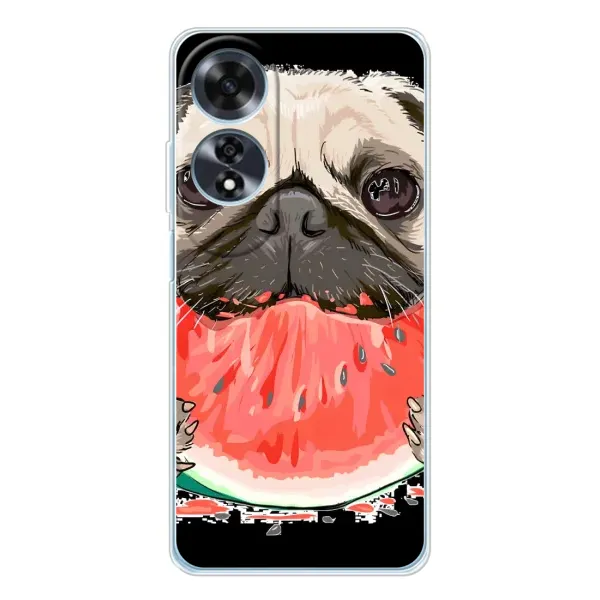 Чехол с рисунком «Смешной Мопс» для OPPO A60 5G Чехол с рисунком «Смешной Мопс» для OPPO A60 5G