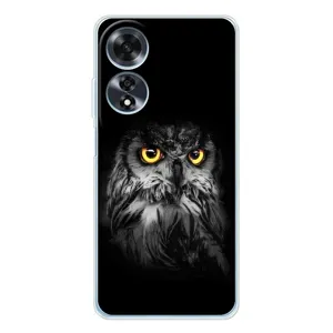 Чехлы с принтом СОВЫ для OPPO A60 5G (Сова на чёрном)