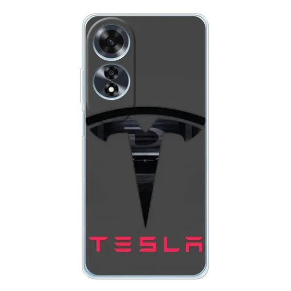 Чехол с рисунком «Logo TESLA» для OPPO A60 5G Чехол с рисунком «Logo TESLA» для OPPO A60 5G