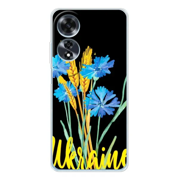 Чехол с рисунком «Ukraine в цветочках» для OPPO A60 5G Чехол с рисунком «Ukraine в цветочках» для OPPO A60 5G