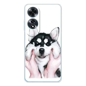 Бампер для OPPO A60 5G з картинкою "Песики" (Собака Хаскі)