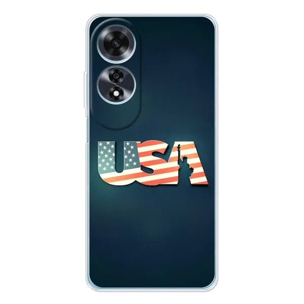 Чехол с рисунком «USA» для OPPO A60 5G