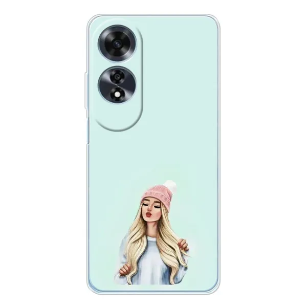 Чехол с рисунком «В шапке» для OPPO A60 5G Чехол с рисунком «В шапке» для OPPO A60 5G