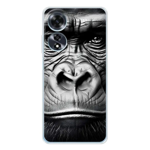 Чехол с рисунком «Черная обезьяна» для OPPO A60