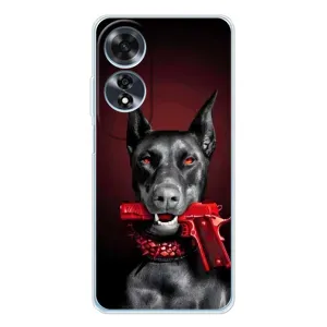 Чехол ДОБЕРМАН для OPPO A60 (Доберман злой)
