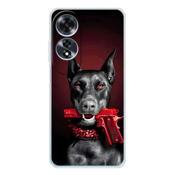 Чехол с рисунком «Доберман злой» для OPPO A60 Чехол с рисунком «Доберман злой» для OPPO A60