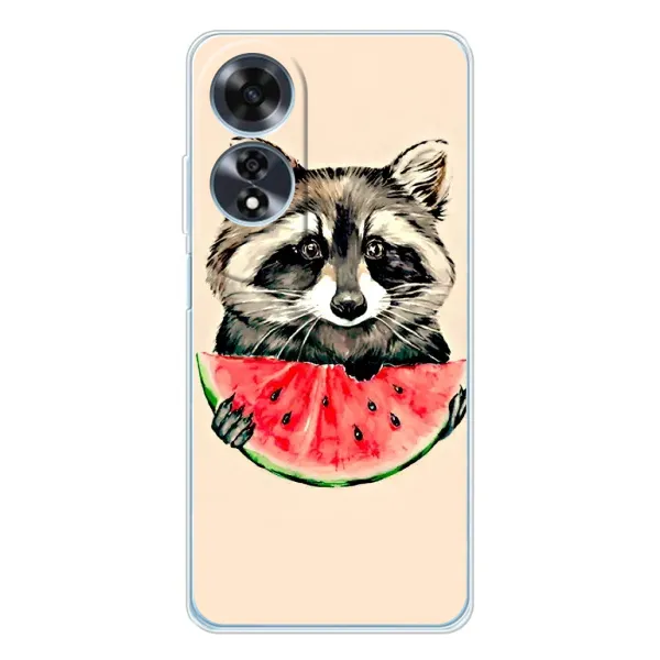 Чехол с рисунком «Енот» для OPPO A60 Чехол с рисунком «Енот» для OPPO A60
