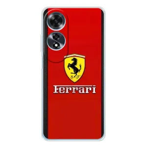 Силіконовий бампер з картинкою машини на OPPO A60 (Ferrari Logo)
