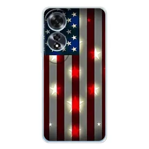 Чехол Флаг USA для OPPO A60 (Флаг США 2)