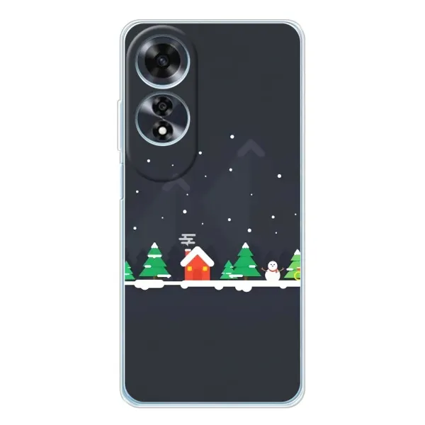 Чехол с рисунком «Город зимний» для OPPO A60 Чехол с рисунком «Город зимний» для OPPO A60