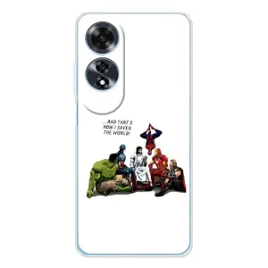 Чехлы для OPPO A60 (Для Христиан) (Иисус супергерой)