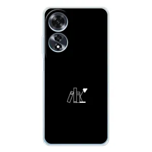 Чехол с картинками на черном фоне для OPPO A60 (Книжки)