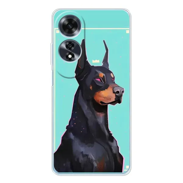 Чехол с рисунком «Король доберман» для OPPO A60 Чехол с рисунком «Король доберман» для OPPO A60