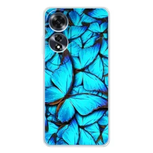 Силиконовый бампер с картинкой животных для OPPO A60 (Крылья бабочек)