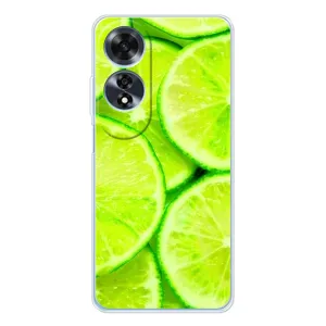 Чехол с изображением вкусной еды для OPPO A60 (Лайм)