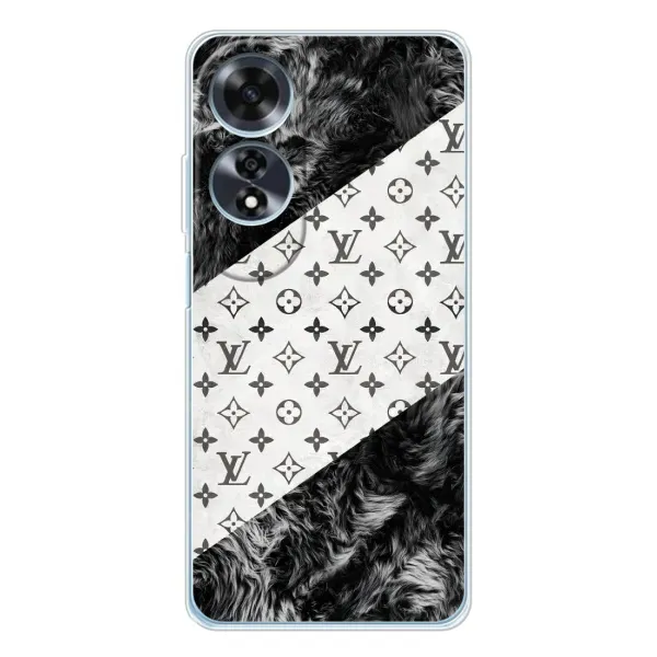 Чехол с рисунком «LV на белом» для OPPO A60